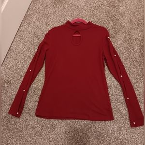 LS cut out sleeve top